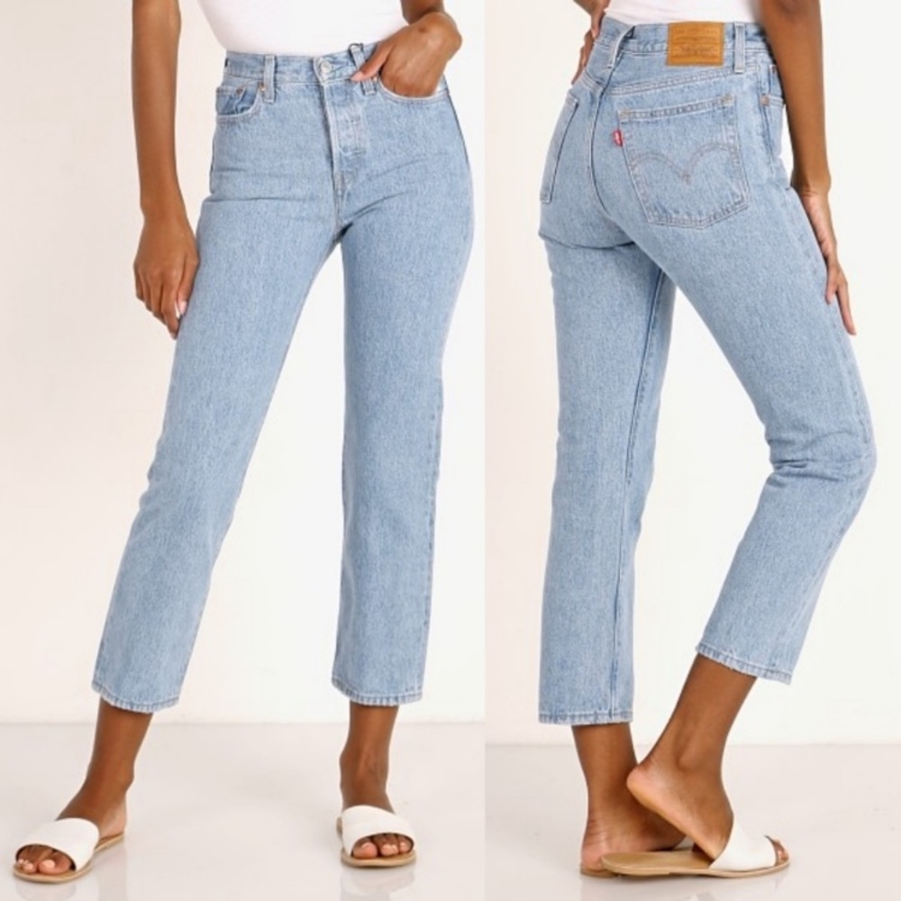 Levi’s Wedgie Straight Leg Jeans in Luxor Lanes